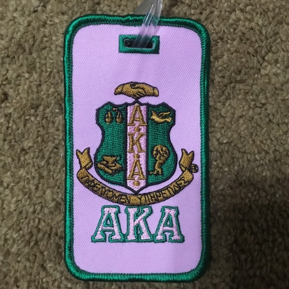 AKA Sorority Other - AKA Embroidered Luggage Tag